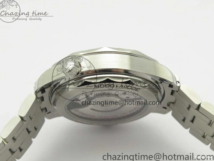 0417 2018 Seamaster Diver 300M OMF Best Edition Black Ceramic Black Dial on SS Bracelet A8800 (Black Balance Wheel) Breathable 7959